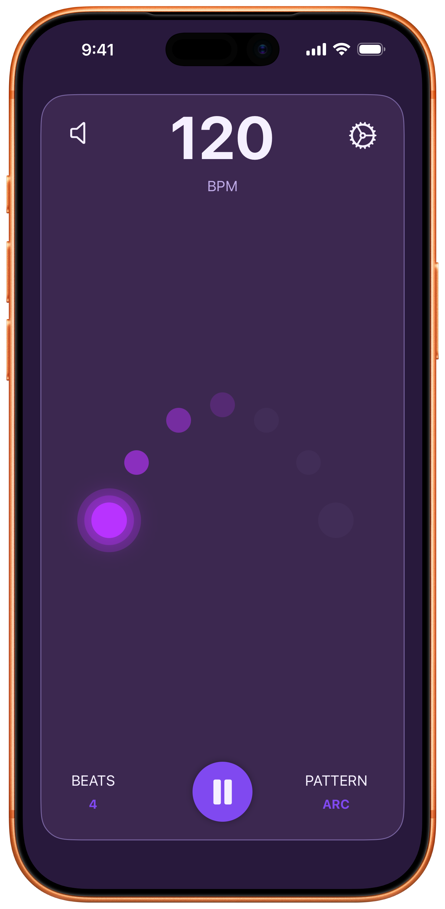 Arc pattern view in grape